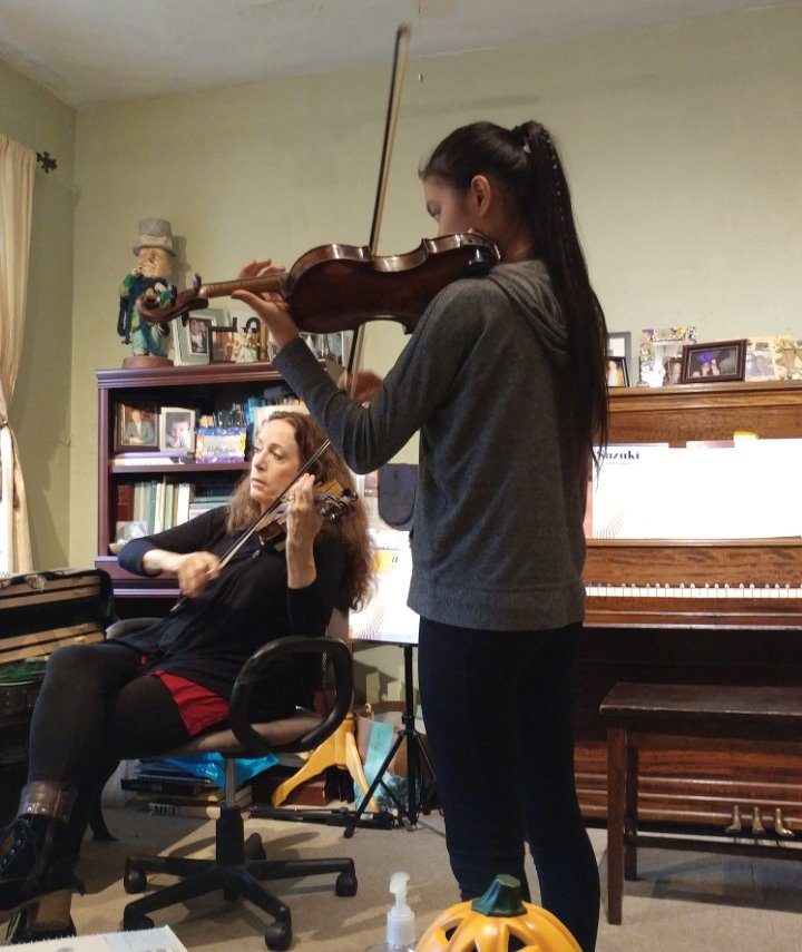 Practicing with Miss Nora